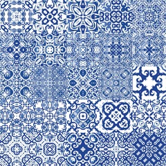 Traditional ornate portuguese azulejos.