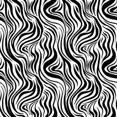 Zebra skin vector seamless pattern