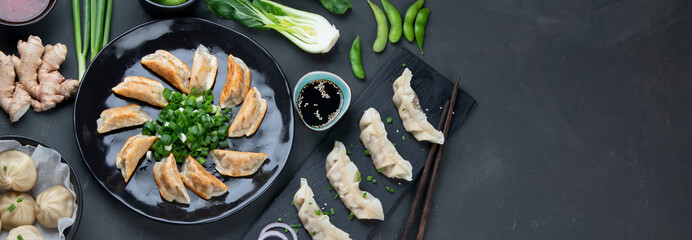 Asian dumplings set