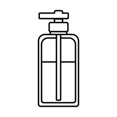 antibacterial soap bottle line style icon