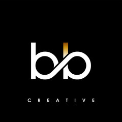 bb Letter Initial Logo Design Template Vector Illustration - obrazy, fototapety, plakaty