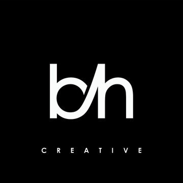 bh Letter Initial Logo Design Template Vector Illustration