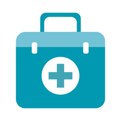 medicine drug kit flat style icon