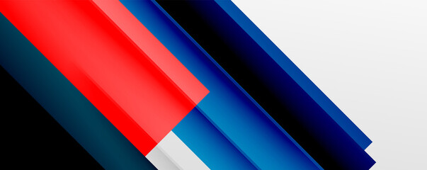 Geometric abstract backgrounds with shadow lines, modern forms, rectangles, squares and fluid gradients. Bright colorful stripes cool backdrops