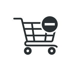 Remove from shopping cart icon