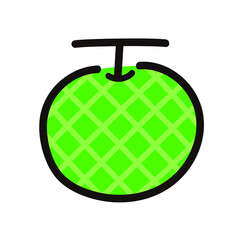 メロンのイラスト素材