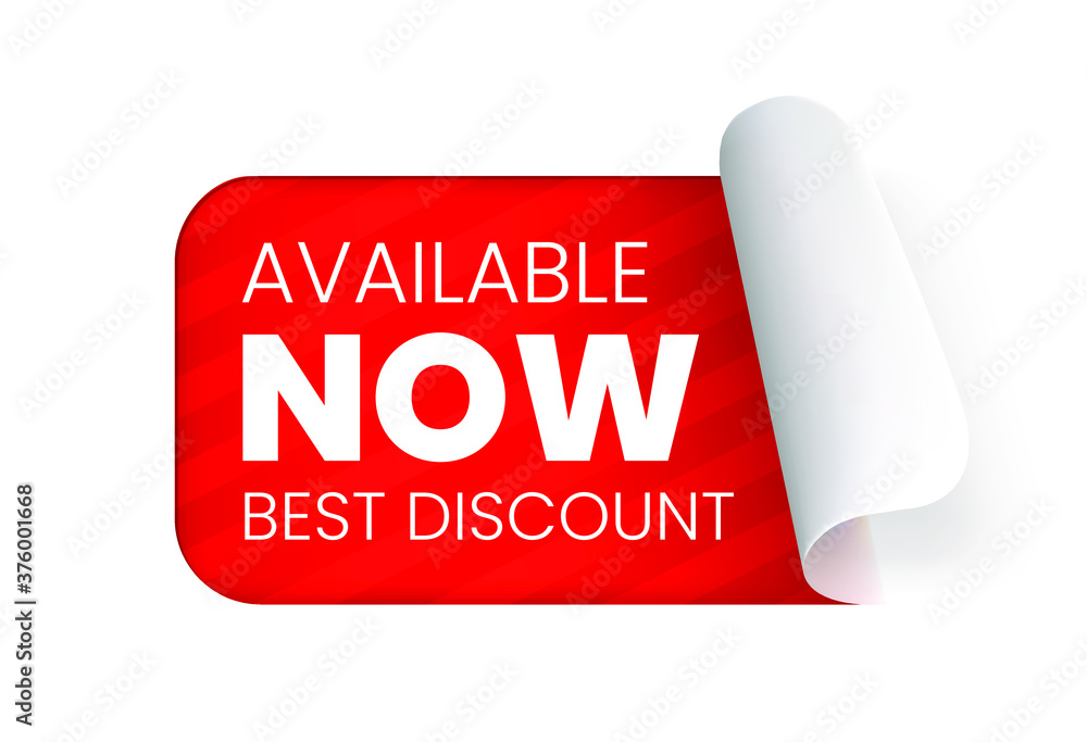 Poster 3d realistic high quality red labels on white background . isolated vector elements