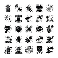 Space and Galaxy Icons Set