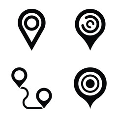 Location Pin Symbols Set 