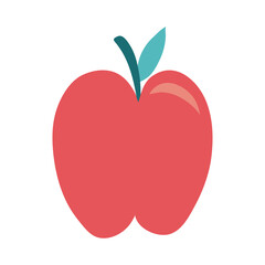 apple fresh fruit flat style icon
