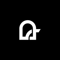 Abstract Monogram letter A Logo icon design template. Graphic Alphabet Symbol for Corporate Business Company Identity