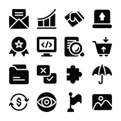 Finance Glyph Icons Pack