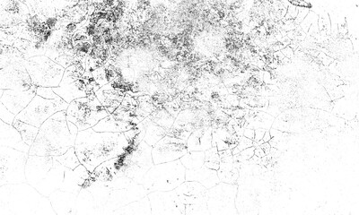 Grunge Texture of Black and White. Abstract Monochrome Background Pattern of Cracks, Chips, Scuffs. Distress Overlay Messy For Your Design or Wallpaper.