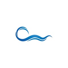 Water Wave symbol and icon Logo Template