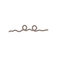 Rope vector illustration template concept