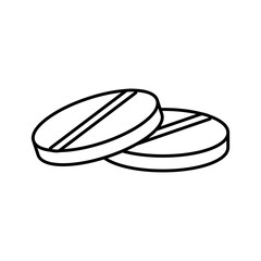 medicine pills drugs line style icon