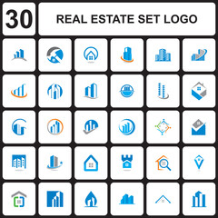 A Set House Vector , Real Estate Logo