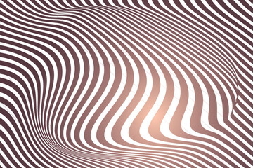 Fototapeta na wymiar Vector Minimal abstract wavy line colorful gradient light background. Colorful wavy lines pattern. Opart stripes. Modern waves, geometric line stripes . 