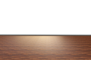 Naklejka premium empty floor isolated