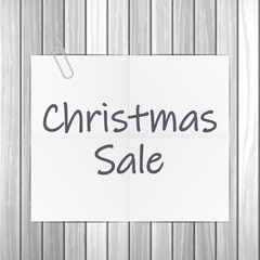 Notepad Christmas sale text