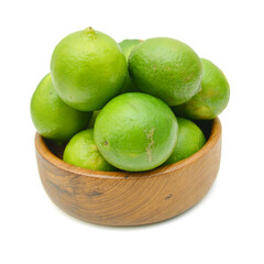Citrus lime fruit isolated on white background cutout 