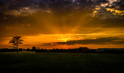 Mountains scenery in Romania.