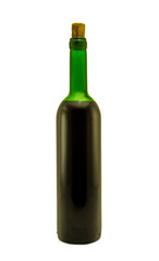 Multi-year drink in a green glass bottle
