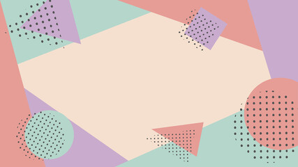 ポップな幾何学模様の背景