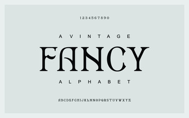 Lettering Minimalist Fashion. Elegant alphabet letters serif font and number. Typography fonts regular uppercase, lowercase.