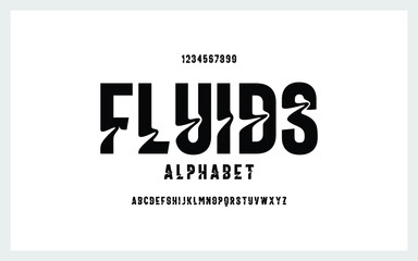 Typography abstract fonts set. Vector illustration font a to z.