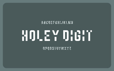 Modern abstract typography alphabet. Vector of font typeface a to z. 