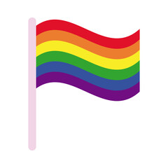 lgtb flag of sexual orientation multy style icon