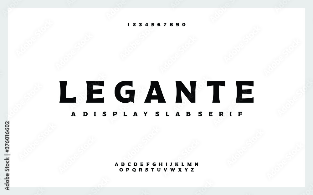 Poster classic and elegant typography. alphabet and numbering uppercase. vector illustration of font set.