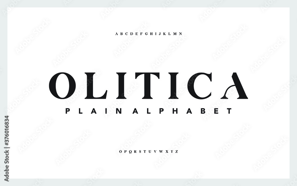 Poster classic and elegant typography. alphabet and numbering uppercase. vector illustration of font set.