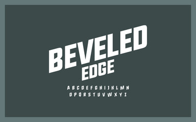 Modern and trendy typography alphabet fonts set. Vector illustration font designs.