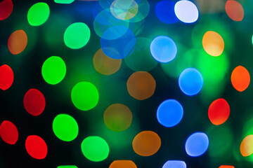 colorful abstract background with round colored bokeh