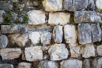 Stone brick masonry natural stone background for design