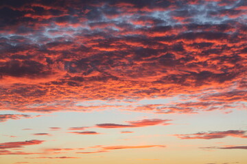 Sonnenuntergang mit Wolken am himmel - 376019415