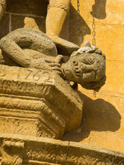 Iglesia de Sant Miquel (1248),detalle del portal mayor.Felanitx.Mallorca.Baleares.España.