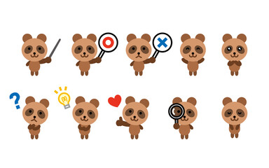 タヌキ　キャラセットB