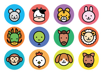 十二支アイコンセットA