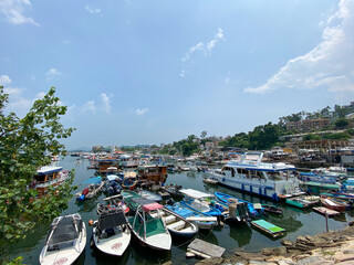 boats in the harbor