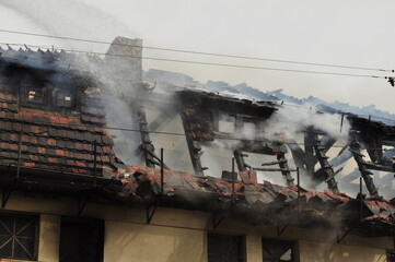 A fire in a building that no longer exists. part 13 © Marcin