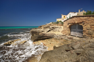 Fototapeta na wymiar Ses Covetes-Es Trenc. Ses Salines.Mallorca.Islas Baleares. España.