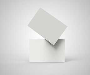 High resolution white blank Business card