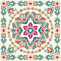 Fototapeta na wymiar Mandala african vintage abstract antique pattern. Vector illustration. pattern can be used for ceramic tile, wallpaper, linoleum, textile, web page background.