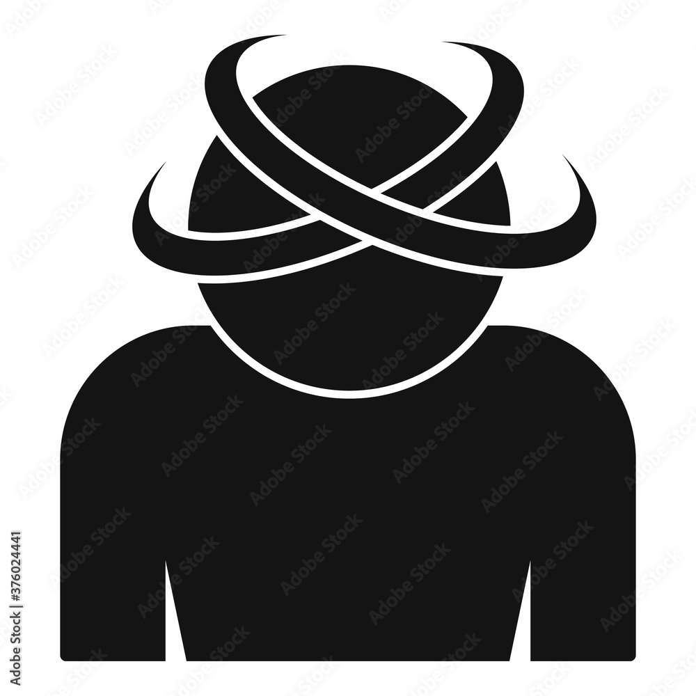 Aufkleber stress negative icon. simple illustration of stress negative vector icon for web design isolated on 