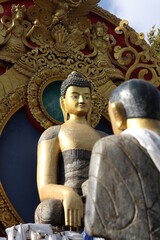 monument of LORD BUDDHA with a disciple