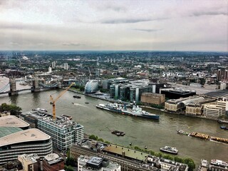 Fototapeta premium An aerial view of London
