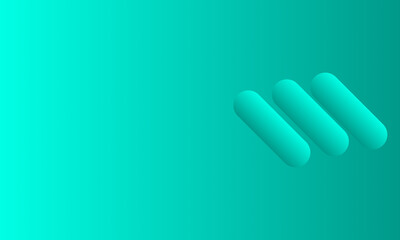 Abstract light green background with object shape and color gradation